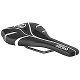 SQlab Unisex – Erwachsene 6OX Ergowave Active Timmy C MTB Gravity & E-Performance Fahrradsattel, Schwarz-Weiß, 14