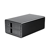 SXYLTNX 2 Schacht 3,5'USB3.0 Zu SATA RAID HDD Dockingstation Aluminium HDD Gehäuse 36W Netzteil HDD G