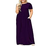 Damen Sommer Kleider Sommerkleider Freizeit Knöchellang Solide Ärmellos Casual Lang Kleider Strandkleider Boho Große Größe Langes Kleid Partykleider Cocktailkleid Abendkleider Elegant F