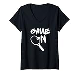 Damen Tennisspiel - Liebessport Tennisspieler T-Shirt mit V