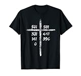 Darts-Spieler T-Shirt I Geschenk Dartspieler Dart-Scheibe T-S