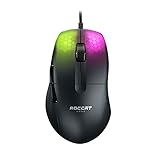 Roccat KONE Pro ROC-11-400-01 Gaming-Maus mit RGB-Beleuchtung, leicht, ergonomisch, optisch, schw