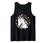 Ugly Christmas Pferd Sweater Kostüm Christmas Santa Claus Tank Top