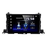 Yctze 10,1-Zoll-Auto-Multimedia-Player, HD-Voll-Touchscreen-GPS-Navigation für Android 10.0 WiFi Car Navigator für Highlander 2015-2019(2+32G)