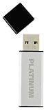 Platinum ALU USB-Stick 32 GB USB 2.0 USB-Flash-Laufwerk - moderner Speicher-Stick aus Aluminium - inkl. Schutzkappe in schw
