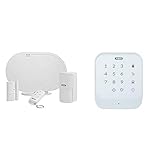 ABUS Funk-Alarmanlage Smartvest Basis-Set Einbruchmeldeanlage inkl. Bewegungsmelder & Öffnungsmelder - Testsieger - weiß & Funk-Tastatur Smartvest zur De- und Aktivierung der Funk-Alarmanlage | weiß