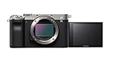 Sony Alpha 7C Spiegellose E-Mount Vollformat-Digitalkamera ILCE-7C (24,2 MP, 7,5cm (3 Zoll) Touch-Display, Echtzeit-AF, 5-Achsen Bildstabilisierung) Nur Body - Silber/Schw