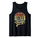 Reto Vintage 49th Birthday Tee, geboren im Oktober 1971 Tank Top