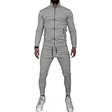 CixNy Herren Jogginghose Baumwolle Freizeitanzug Hausanzug Sporthose und Trainingsjacke Gym Jogging Anzug Hoodie Sporthose Jogging Anzug CN006