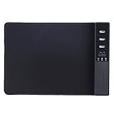 Kaxofang Multifunktionales USB Audio Maus Pad, Geeignet für Gaming, BüRo, Unterhaltung, Draussen, Schw