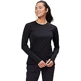 Mountain Hardwear Damen Mountain Stretch Long Sleeve Crew Wanderhemd, schwarz, S