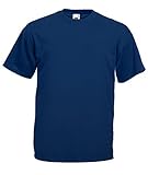 Fruit of the Loom Herren T-Shirt im 3er Pack Größe 5XL Farbe Navyb