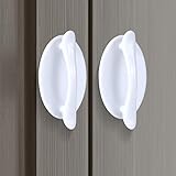 Kellss geländer Selbstklebende Möbeltürgriffe Lochfrequenz-Kabinettschublade Kühlschrankfenster Hilfsgriff 1 Packung Treppengeländer Geländer (Color : White)