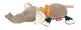 SIGIKID 42626 Zieh-Spieluhr Elefant LaLeLu PlayQ Mädchen und Jungen Babyspielzeug empfohlen ab Geburt grau/orang