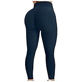 JUZILO Yogahosen Damen Lang High Waist Slim Fit - Push Up Leggings Damen - Anti Cellulite Leggins Scrunch Butt Po Lifting Sporthose Yogahose Hohe Taille Sportshort Lange Leggings mit Bauchk
