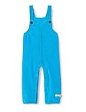 loud + proud Kinder-Unisex Latzhose Cord Kordhose, Aqua, 86/92