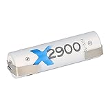 Akku AA Mignon 1,2V 2900mAh NiMH Batterien mit Lötfahne U wiederaufladbar + geringe Selbstentladung