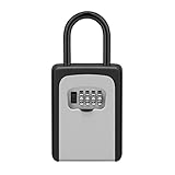 YZWHKJ SchlüSseltresor Key Lock Box, Key Storage Lock Box Aluminiumlegierung Schlüssel Safe Box Weatherfest 4-stellige Kombination for Innen- und Außenbereich SchlüS