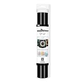 TECKWRAP 001 Vinyl-Klebefolie, glänzend, für Bastelprojekte, 0,3 m x 1,5 m, Schw
