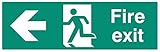 Schild, Feuerausgang links, RP, Schilder, persönlicher Schutz, Site-Sicherheit, 1 Stück Packung – 12003L