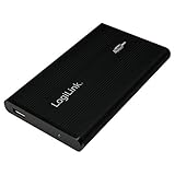 LogiLink UA0040B Festplattengehäuse 6,35 cm (2,5 Zoll) IDE USB 2 Aluminium/schw