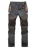 CAMLAKEE Kinder Zipp Off Hose Jungen 2-in-1-Funktionshose Mädchen Sommer Outdoorhose Wanderhose mit Abtrennbare Grau 140