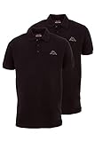 Kappa Herren Polo Shirt VENIST im 2er Pack | Polo-Hemd mit Logodruck| Basic Poloshirts für Männer | Kurzarm Polo für Sport, Freizeit und Büro | XL