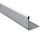 L-Profil Edelstahlschiene Fliesenprofil Fliesenschiene Edelstahl V2A L250cm 20mm gebü