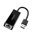 UGREEN USB 3.0 LAN Adapter Gigabit Ethernet Adapter 1000Mbps USB 3.0 RJ45 Adapter USB 3.0 Netzwerkadapter kompatibel mit Desktop, PC, MacBook unter Windows/Vista/Linux/X