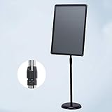 Hinweisschilder Adjustable Plakatständer 16,5 X 23,4 Zoll Aluminium-Verschluss-Open Frame Heavy Duty Sockel Warnschilder Einstellbare Poster Schilderständer aufschnappbarem Aluminiumrahmen mit R