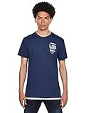 G-STAR RAW Herren Logo Raw. Holorn Short Sleeve T-Shirt, Brustgrafik Imperial Blue, X-Groß