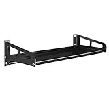 liushop Lagerregal Edelstahl-Schwimmwandhalter for Küche, Wand Storage Rack im Schlafzimmer, Badezimmer, Waschraum Garage (schwarz) Standreg