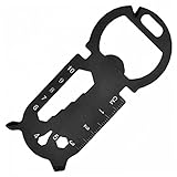 Multifunktions-keychain-multi-tool-flaschenöffner Edc-handliches Accessoire, Hex-tool (7 Größen), Schraubendreher, Schraubenschlüssel, Fahrrad Sprechen / Draht Bender, Kaiserlicher Lineal, Crow B