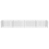 Cigopx Gabionen-Hochbeet Verzinkter Stahl 360×50×50