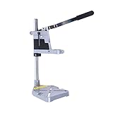 Aluminium Bohrständer Bohrmaschinenständer Schraubstock Bohrerhalter Halterung,Bohrmaschinenständer Einstellbare Halter Bohrer Tischklemme Bohrständer für Bohrmaschine Halterung