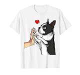 Boston Terrier Hunde Liebe Frauchen T-S