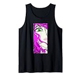 Gebrochenes Anime Mädchen Gesicht Bild Ästhetisch Anime & Comic Tank Top