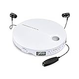 GFDFD. Tragbare CD-Player Stoßfest Kompakt-HiFi-Musik-Player-Reproduktion CD mit Kopfhörer CD Music Walkman CD-Player-D