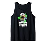 Indien Stolz Flagge Programm Software Entwickler Ingenieur Tank Top