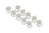 10 x Rosen Curlies - Brauthaarschmuck - Curlie - Haarschmuck | W