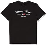 Tommy Hilfiger Jungen TH Artwork Tee S/S T-Shirt, Black, 92