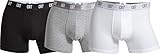 CR7 CRISTIANO RONALDO Herren Enganliegende Boxershorts (3er-Pack), Mehrfarbig (Schwarz/Grau/Weiß), 2XL