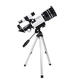 TANGIST Phase Stepper Moto HD Professional Astronomisches Teleskop Hohe Qualität Astronomisches Teleskop Leistungsstarke Zoom Nachtsicht Deep Space Star Ansicht Mond (Color : Silver)
