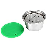 Wiederverwendbare Kaffeekapsel, Edelstahl Nachfüllbare Kaffee Kaffeekapsel Filterbecher Kompatibel für Nespresso M