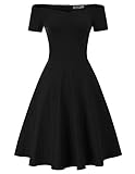 GRACE KARIN Retro Kleid Winter Partykleid elegant festliches Kleid Damen Knielang Retro Kleid CL020-1 XL