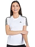 adidas Damen W 3s T Shirt, Weiß Schwarz, M EU