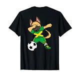 Dabbing Deutscher Schäferhund Jamaika Fußballfans Trikot Fußball T-S