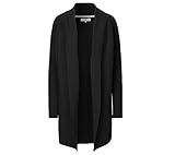 Noa Noa Damen NOA NOOS Basic Cotton Melange Strickjacke, Schwarz (Black 0), XX-Small (Herstellergröße: XXS)