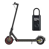 Xiaomi Mi Electric Scooter Pro2 E-Scooter (Straßenzulassung, max 20km/h, max Reichweite 45km, LED Anzeige, App) + Mi Portable Electric Air Compressor Akku Luftkompressor (0,2-10,3 Bar, Anzeige, USB)