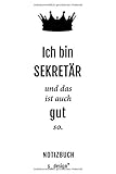 Notizbuch für Sekretäre / Sekretär / Sekretärin: Originelle Geschenk-Idee [120 Seiten liniertes blanko Papier] _